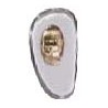 Plaquettes PVC 15mm droite et gauche 100 paires vis