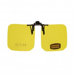 Face relevable polarisée jaune 65 x 65 mm